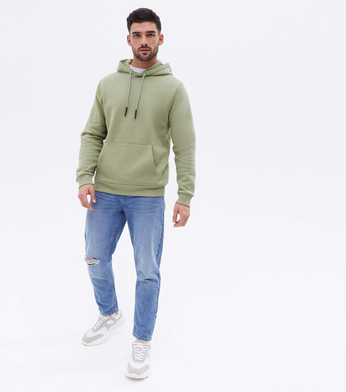 Only & Sons Khaki Pocket Hoodie Image 2