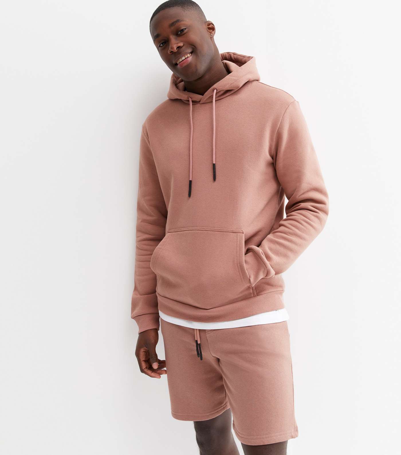 Only & Sons Mid Pink Pocket Hoodie Image 2