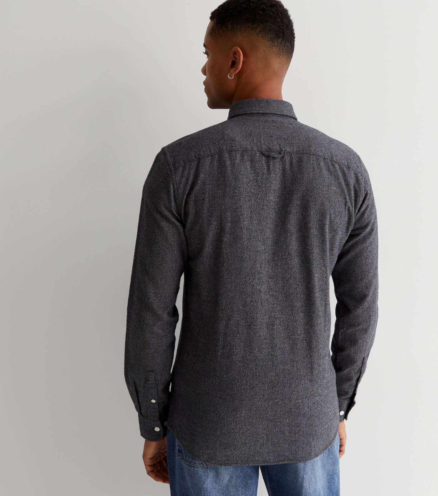 Only & Sons Dark Grey Long Sleeve Shirt Image 4