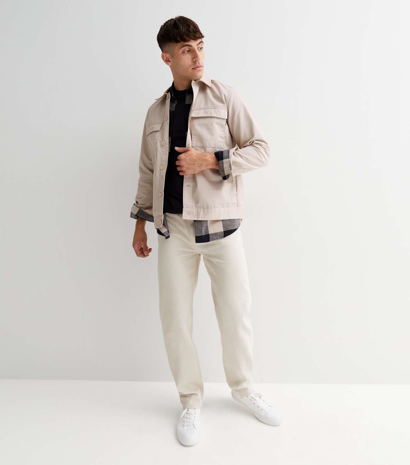 Only & Sons Stone Double Pocket Overshirt Image 2