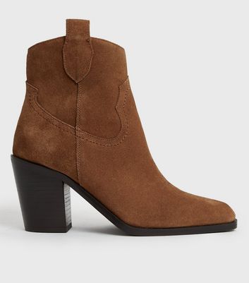 Tan western cheap ankle boots