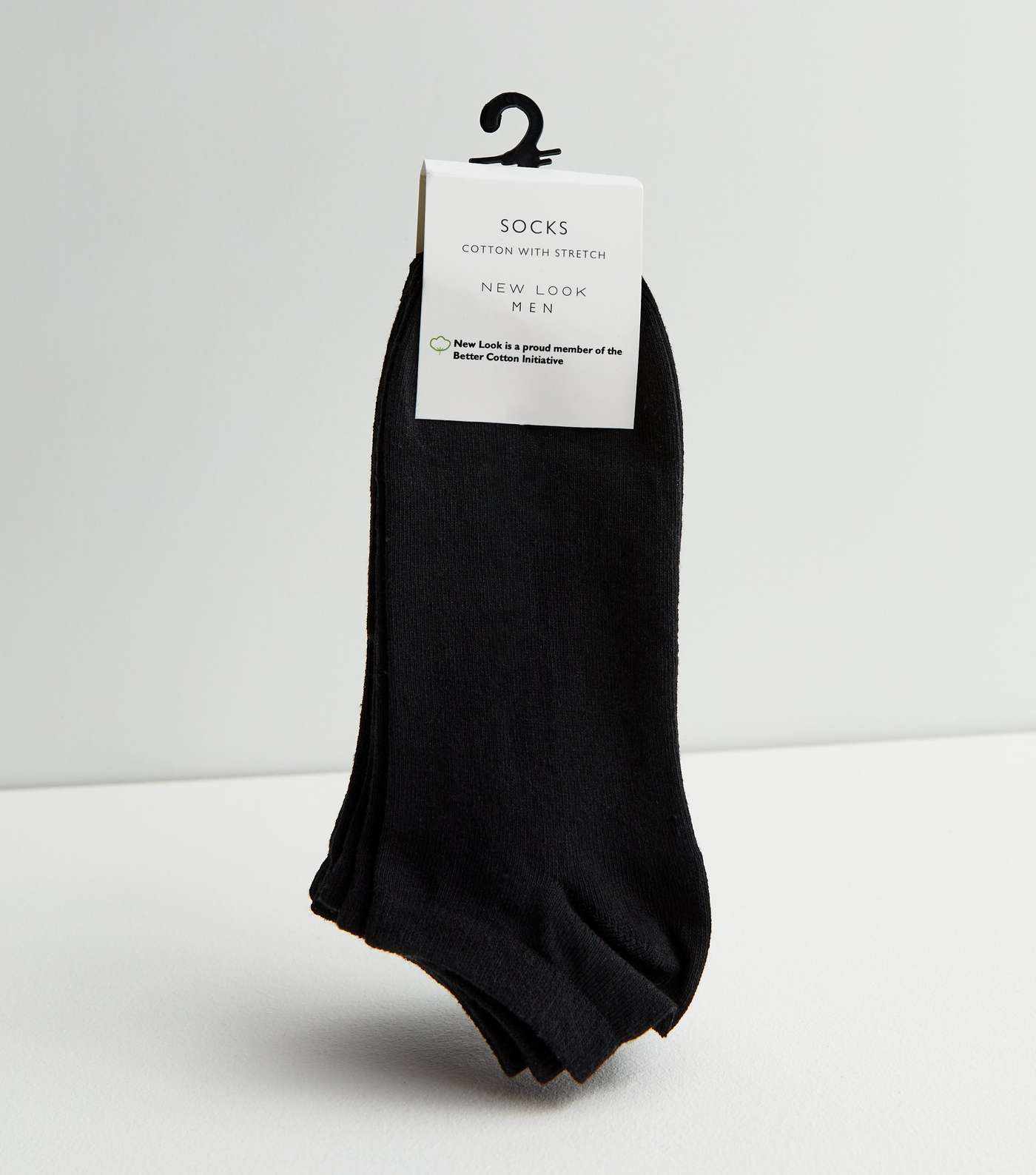 5 Pack Black Trainer Socks Image 3