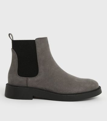 New look grey sales chelsea boots