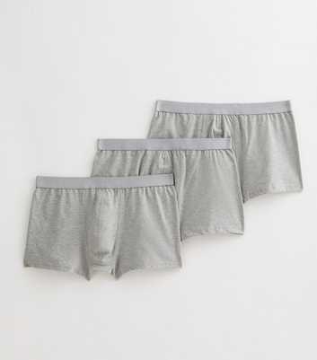 3 Pack Grey Marl Jersey Boxers