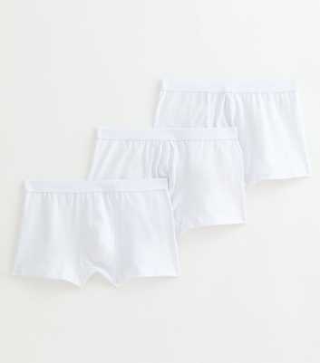 3 Pack White Jersey Boxers