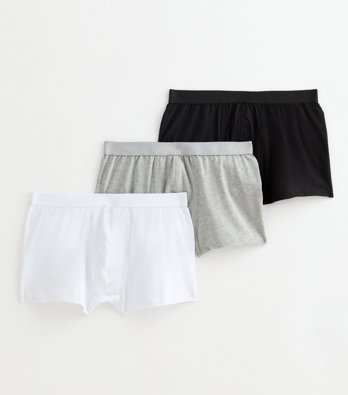 Men's 3 Pack Multicoloured Jersey Boxers New Look