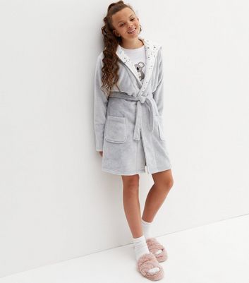 New look best sale grey dressing gown