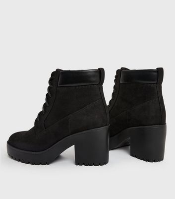 Girls chunky shop heel boots