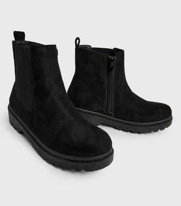 Girls suede chelsea clearance boots