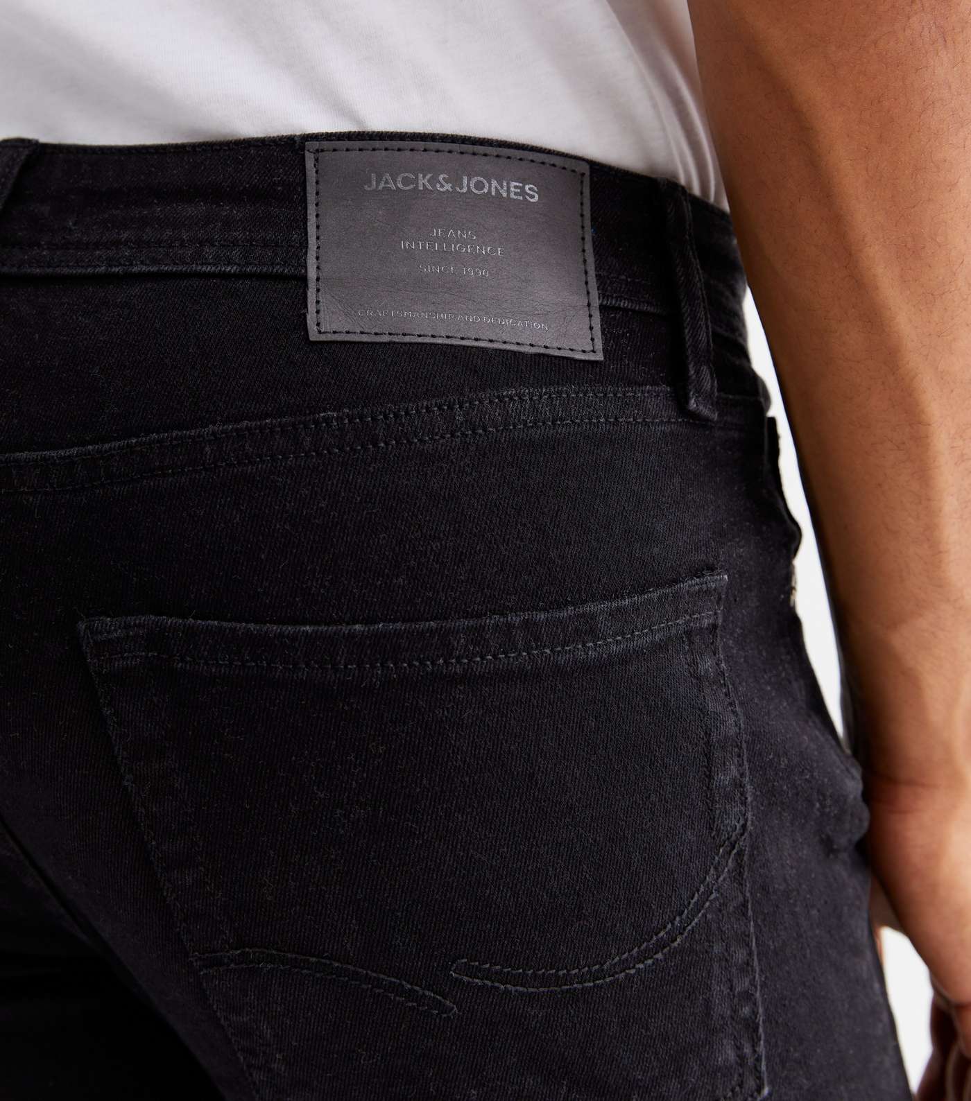 Jack & Jones Black Slim Fit Jeans Image 3