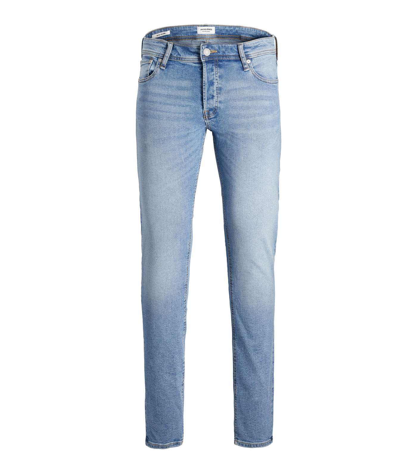 Jack & Jones Bright Blue Slim Fit Jeans Image 5