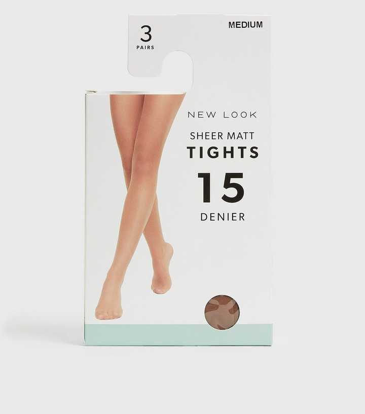 15 Denier Tights 3 Pair Pack Sexy Bargain Multipack Multiple 
