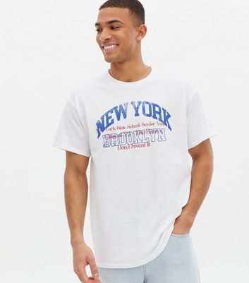 Destination New York Varsity Borough Unisex Kids Tee - White - Medium