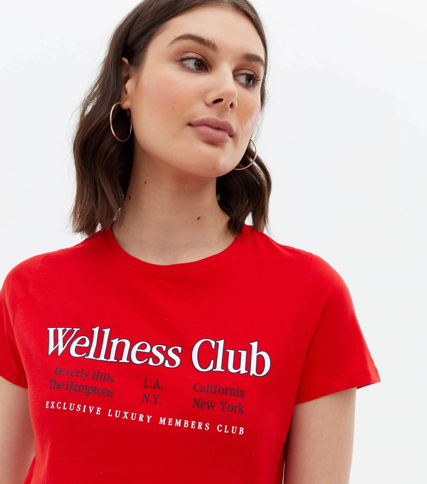 Red Wellness Club Logo T-Shirt Image 3