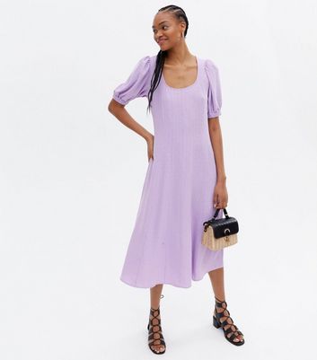 Click to view product details and reviews for Vero Moda Tall Lilac Open Tie Back Midi Dress New Look.