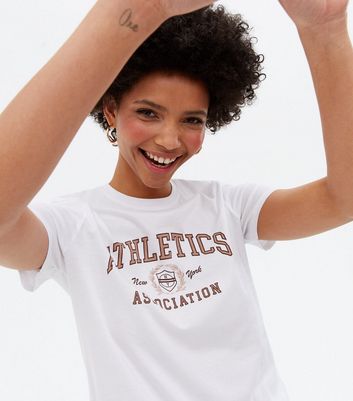 Damen Bekleidung White Athletics Association Logo T-Shirt