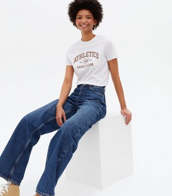 Damen Bekleidung White Athletics Association Logo T-Shirt Damen Bekleidung White Athletics Association Logo T-Shirt