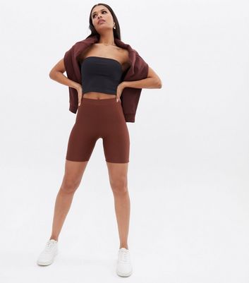 brown cycle shorts