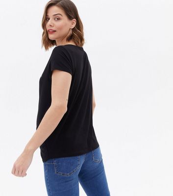 maternity round neck shirts & tops