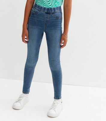 Blue jeggings 2025 for girls