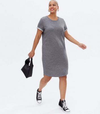 tshirt dress grey