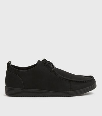 New look black store lace up shoes