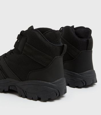 Black trainer shop boots mens