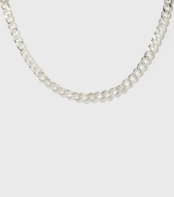 diamante chain choker