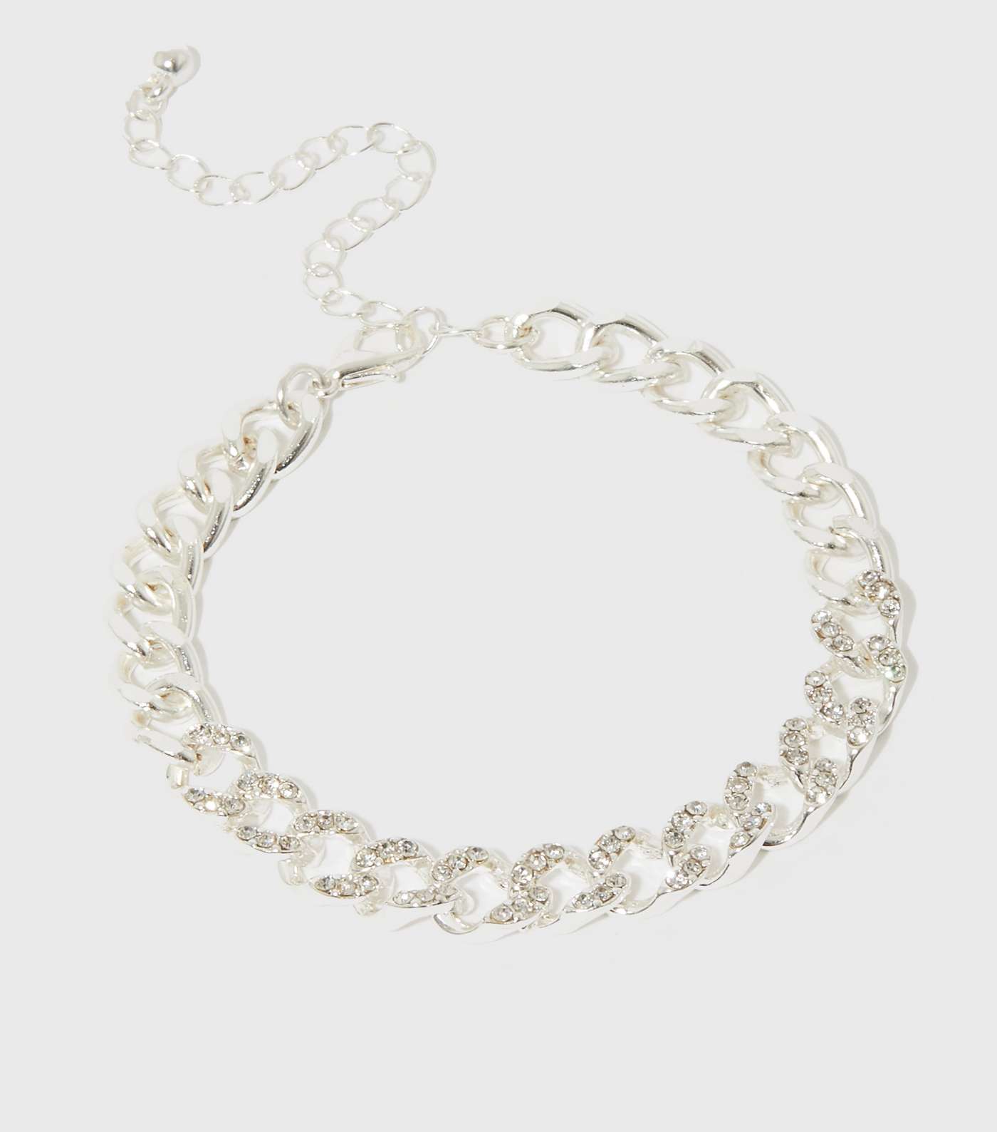 Your Inner Sparkle Silver Diamanté Chain Bracelet Image 2