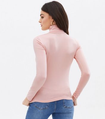 polo neck fleece tops