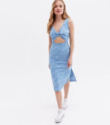 Twist Front Midi Dress 