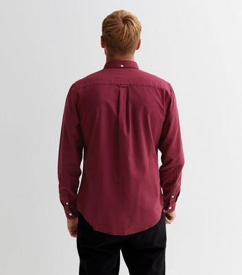 burgundy dressing shirt