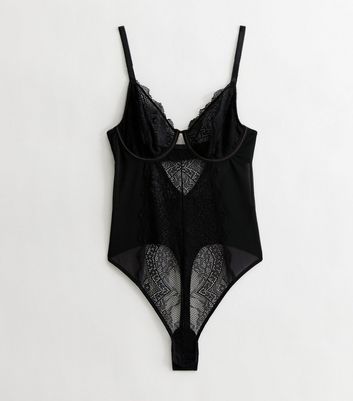 Black underwire bodysuit on sale