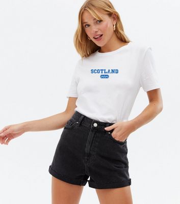 Damen Bekleidung White Scotland Logo T-Shirt