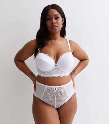 White Lingerie White Lace Underwear New Look