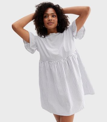 new look smock dress white