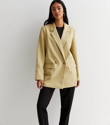 New Look Women's Light Green Button Oversized Blazer - UK 6