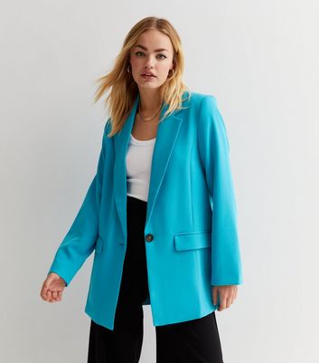 Teal deals blazer womens