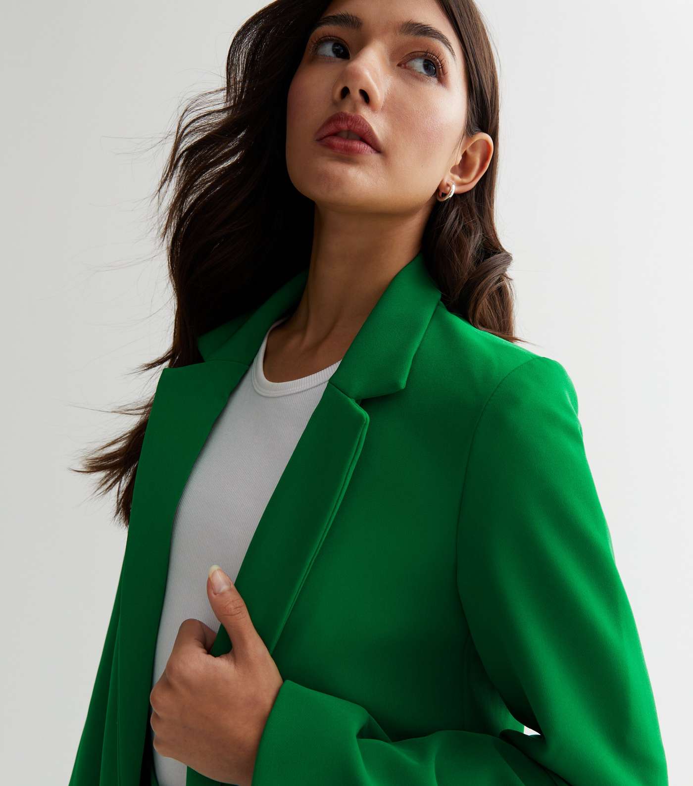 Green Relaxed Fit Blazer Image 2