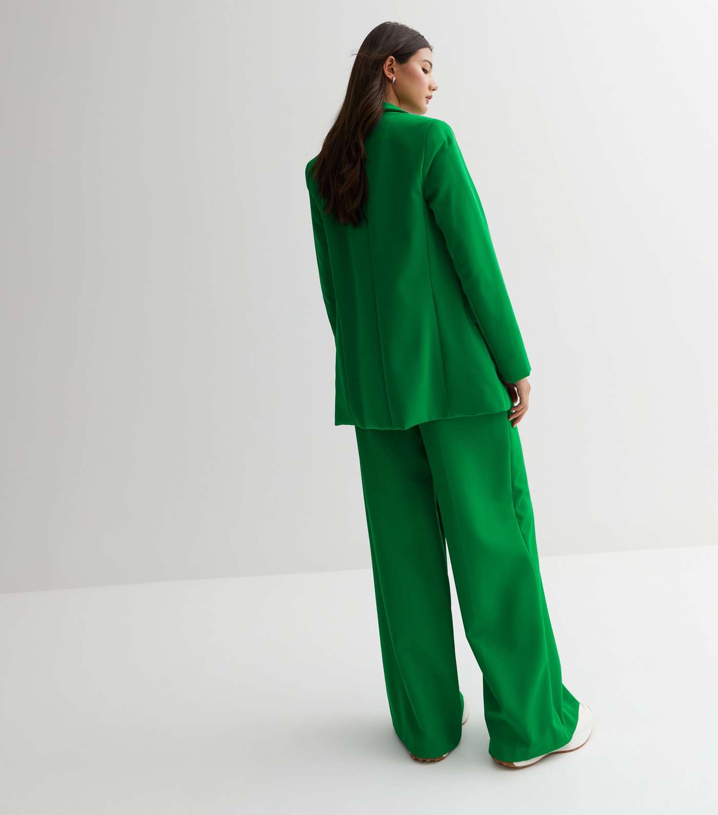 Green Relaxed Fit Blazer Image 4