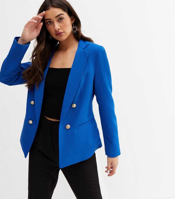 Bright Blue Utility Blazer