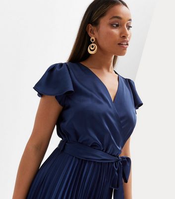 Petite navy clearance midi dress