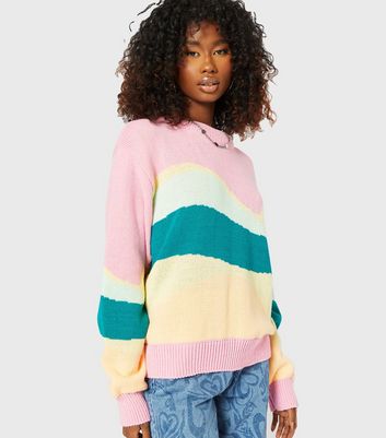 abstract knit jumper