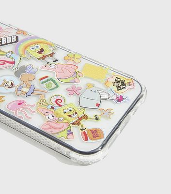 Damen Accessoires Skinnydip Multicoloured SpongeBob Sticker iPhone Shock Case