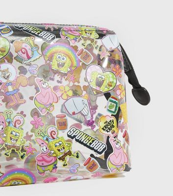 Damen Accessoires Skinnydip Multicoloured Spongebob Sticker Makeup Bag