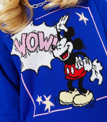 Click to view product details and reviews for Skinnydip Blue Disney Mickey Mouse Logo Jumper New Look.