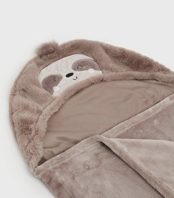 Mink Sloth Hooded Blanket