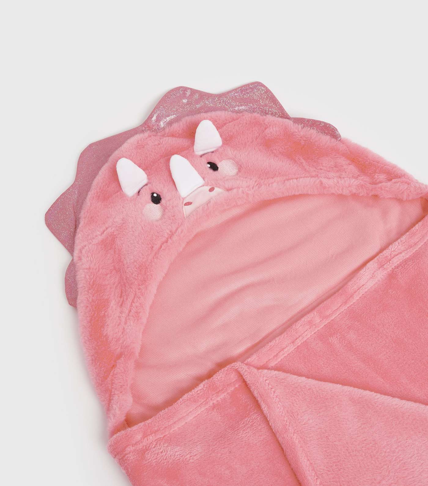 Bright Pink Dinosaur Hooded Blanket Image 6
