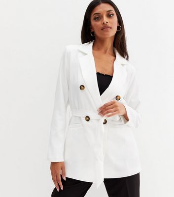 White tie sale waist blazer