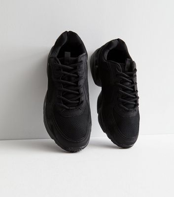 mens chunky black trainers